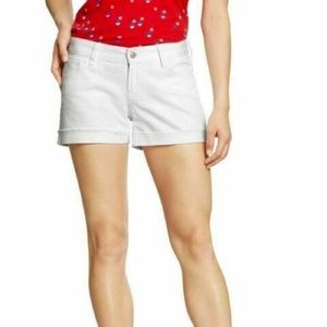 White Jean Shorts